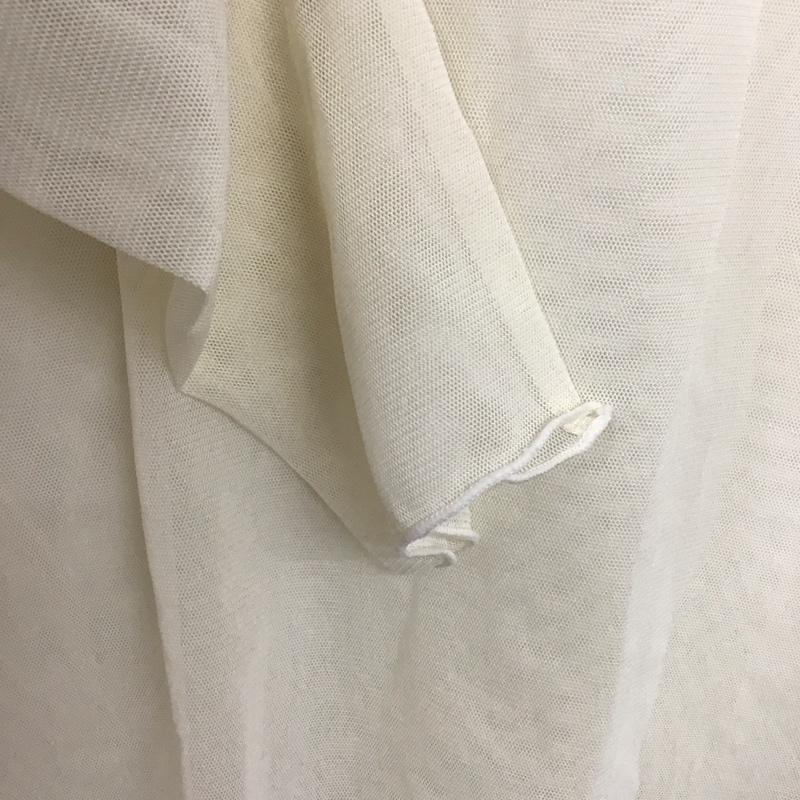 ローリーズファーム LOWRYS FARM カットソー 長袖 ハイネック チュール タグ付 FREE 無地 白 / ホワイト /  レディース USED 古着 中古 10144541