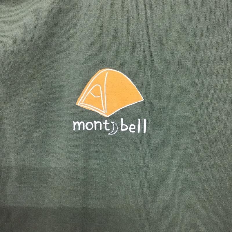 モンベル mont-bell Tシャツ 半袖 1114254 Tシャツ 半袖 WIC.T 山の道具 プリントTシャツ L ロゴ、文字 カーキ / カーキ /  メンズ USED 古着 中古 10135850