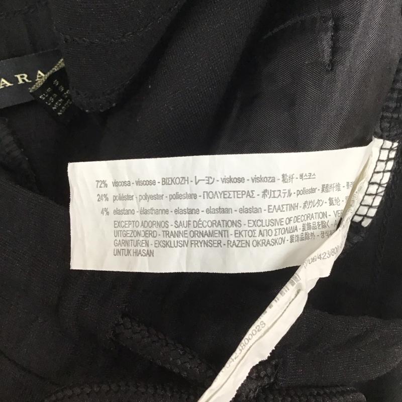 ザラメン ZARA MAN ボトムス ボトムス カジュアルパンツ スラックス ジャージ 裾ジップアップ S 無地 黒 / ブラック /  メンズ USED 古着 中古 10111327
