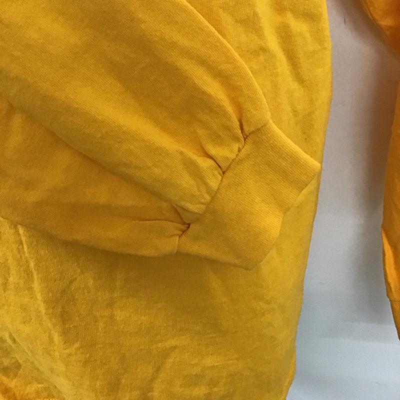 ウィンダンシー WIND AND SEA カットソー 長袖 長袖カットソー プリントカットソー クルーネック L プリント 黄 / イエロー /  メンズ USED 古着 中古 10126247