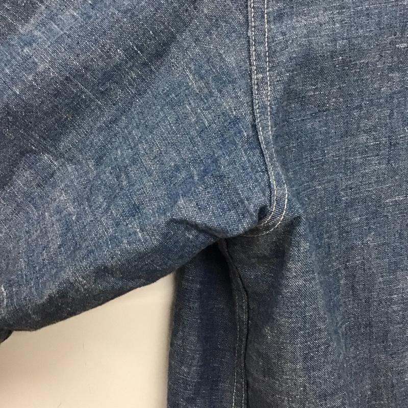 アボンタージ A VONTADE シャツ、ブラウス 長袖 長袖シャツ デニムシャツ ノーカラーシャツ M 無地 インディゴ / インディゴ /  メンズ USED 古着 中古 10134887