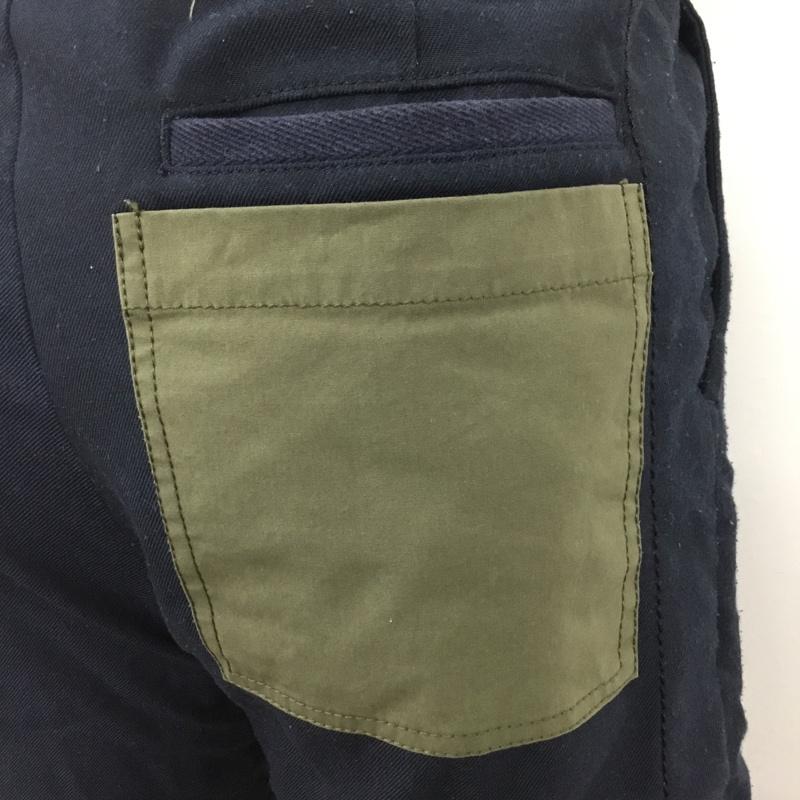 サカイ Sacai パンツ ショートパンツ 19-01878Ｍ RAYONBELTEDSHORTS ハーフパンツ ショートパンツ 1 無地 紺 / ネイビー /  メンズ USED 古着 中古 10120951