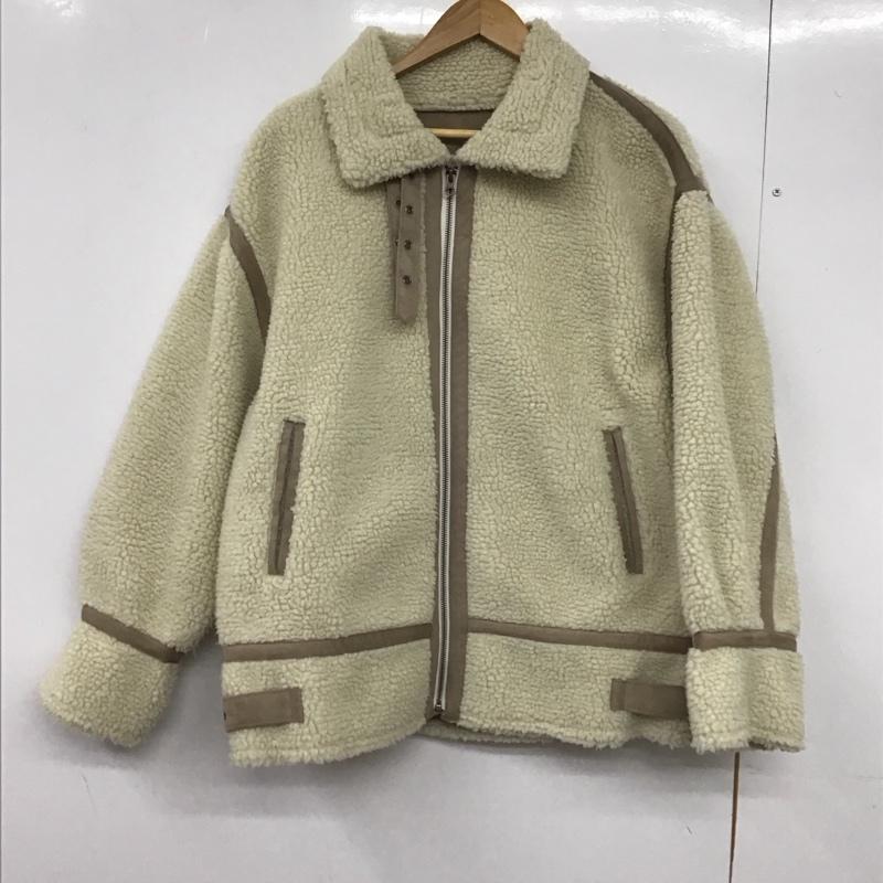 ローリーズファーム LOWRYS FARM ジャケット、上着 ジャンパー、ブルゾン ボアジャケット FREE 無地 アイボリー / アイボリー /  レディース USED 古着 中古 10146314