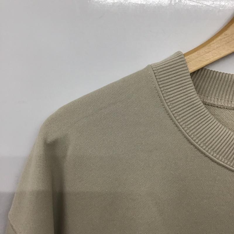 グローバルワーク GLOBAL WORK トレーナー 長袖 L ロゴ、文字 X プリント ベージュ / ベージュ /  レディース USED 古着 中古 10142293