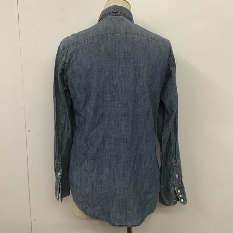 フォーティーファイブアールピーエム 45RPM シャツ、ブラウス 長袖 長袖シャツ デニムシャツ カジュアルシャツ カラーシャツ 3 無地 インディゴ / インディゴ /  メンズ USED 古着 中古 10106833