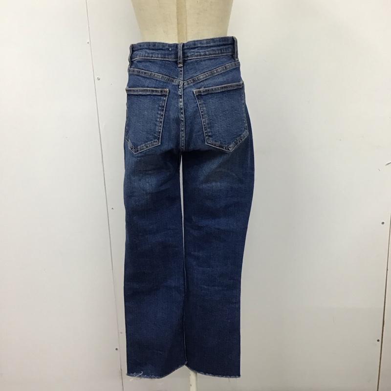 ザラ ZARA パンツ デニム、ジーンズ ストレッチ ジーパン カットオフ 無地 青 / ブルー /  レディース USED 古着 中古 10114590