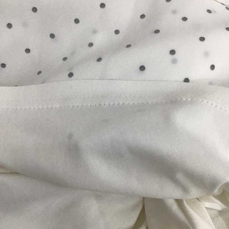 オペークドットクリップ OPAQUE.CLIP ワンピース ロングスカート 長袖ワンピース ロングワンピース ドットロングスリーブワンピース M ドット 白 / ホワイト /  レディース USED 古着 中古 10111503