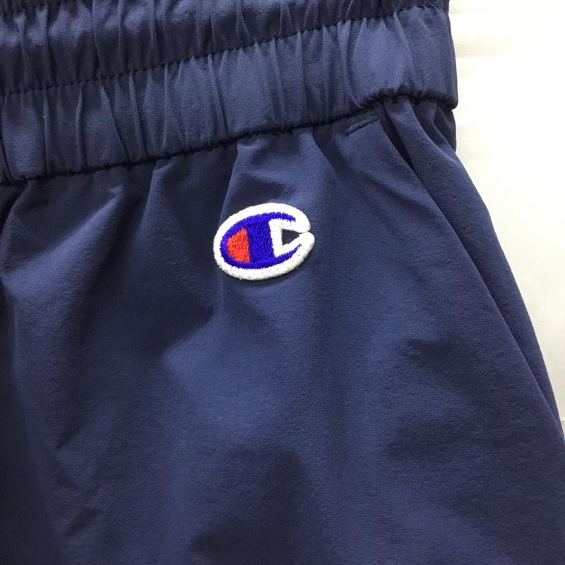 チャンピオン Champion パンツ ショートパンツ cw-ms505 クロスハーフパンツ ショートパンツ カジュアルパンツ M ロゴ、文字 紺 / ネイビー /  レディース USED 古着 中古 10113324
