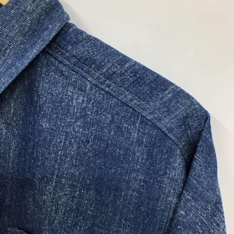 ページボーイ PAGEBOY シャツ、ブラウス 長袖 長袖シャツ 無地シャツ カラーシャツ デニムシャツ FREE 無地 インディゴ / インディゴ /  レディース USED 古着 中古 10130915