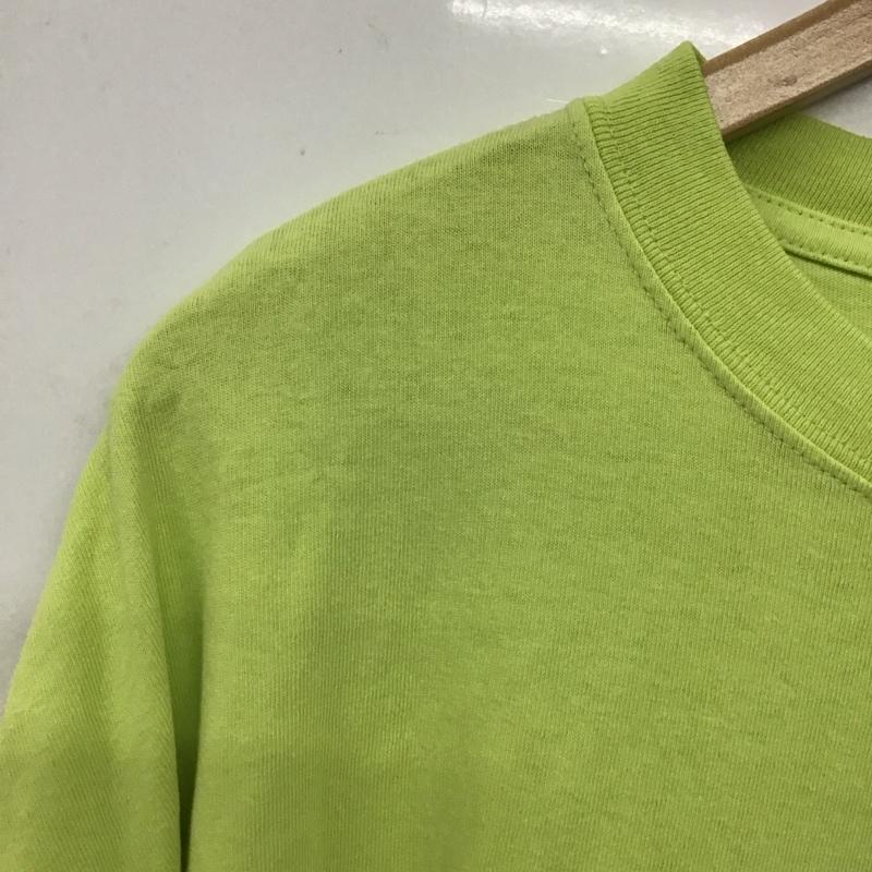 ボット BoTT カットソー 長袖 長袖カットソー プリントカットソー クルーネック XXL プリント 黄緑 / イエローグリーン /  メンズ USED 古着 中古 10137620