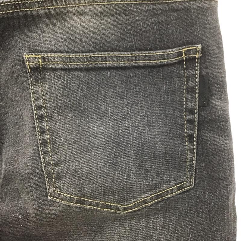 ロエン ROEN パンツ デニム、ジーンズ デニムパンツ ダメージ加工ジーンズ ワイドパンツ ストレートパンツ ワークパンツ L ダメージ加工 黒 / ブラック /  メンズ USED 古着 中古 10107777