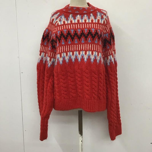 ザラ ZARA ニット、セーター 長袖 M  赤 / レッド /  レディース USED 古着 中古 10111418