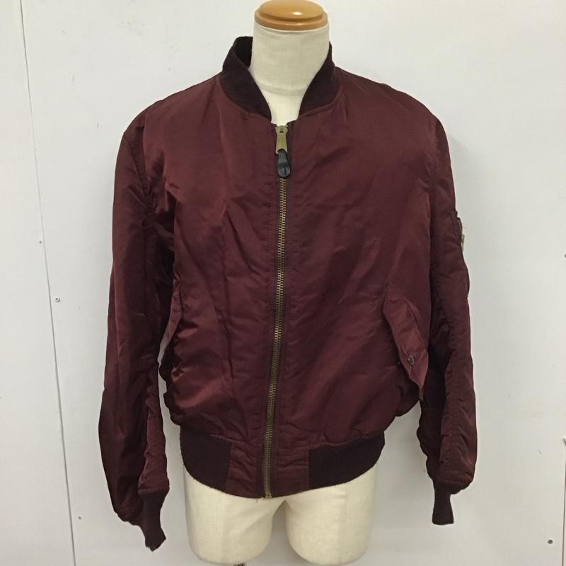 アルファインダストリー Alpha Industries ジャケット、上着 ジャケット、ブレザー ジップアップジャケット ジャンパー ジャケット 90s usa製 アウター XL 無地 えんじ / ワインレッド /  メンズ USED 古着 中古 10124669