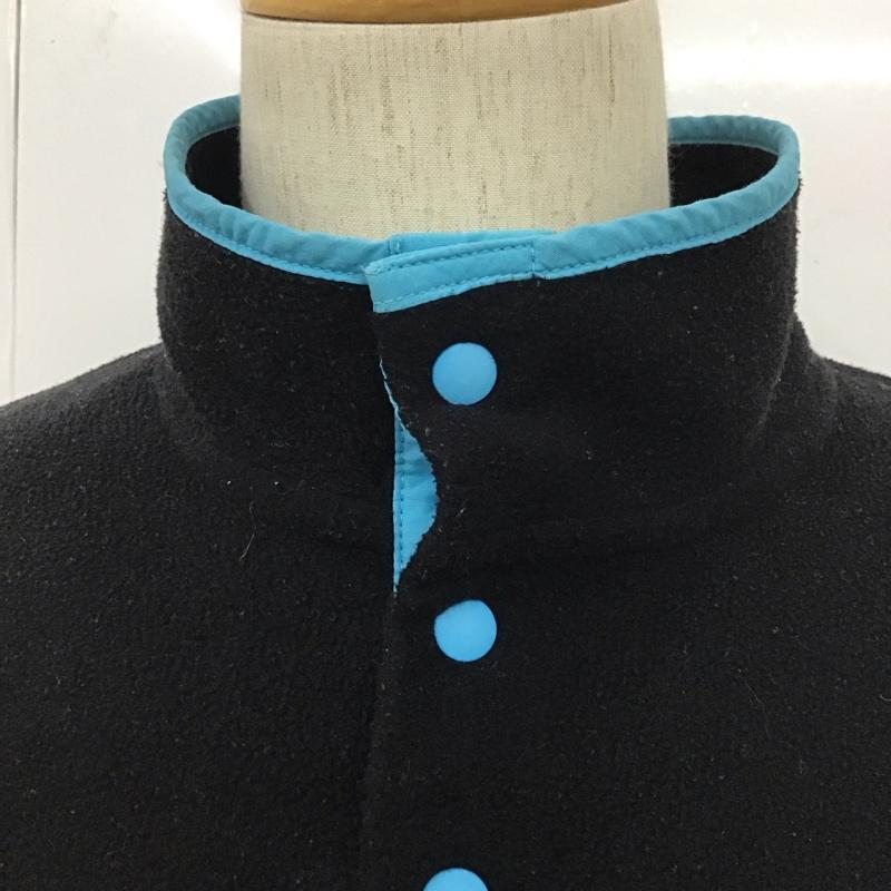 パタゴニア patagonia カットソー 長袖 25455FA15 シンチラスナップT フリースプルオーバー 長袖カットソー L ロゴ、文字 黒 / ブラック /  レディース USED 古着 中古 10110351