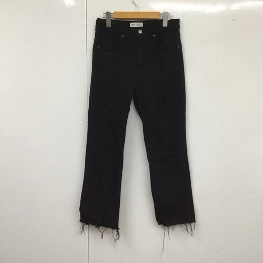ザラ ZARA パンツ デニム、ジーンズ デニムパンツ スリムパンツ カジュアルパンツ ストレッチパンツ 40 無地 黒 / ブラック /  レディース USED 古着 中古 10128949