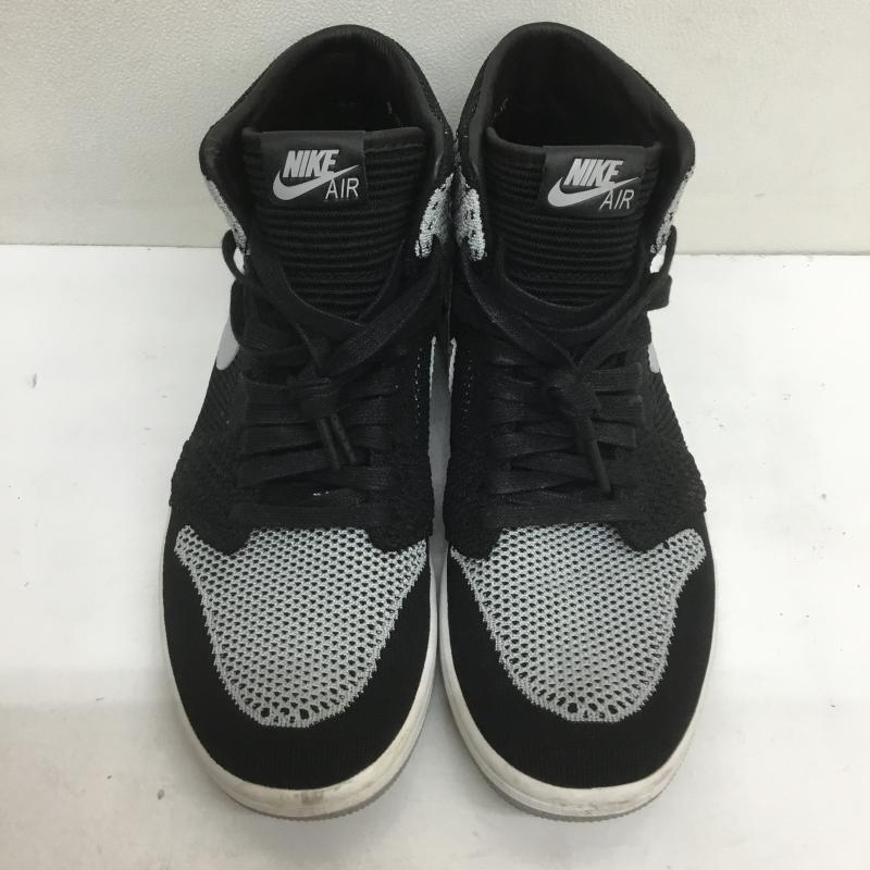 ナイキ NIKE スニーカー スニーカー AIR JORDAN 1 RETRO HIGH FLYKNIT SHADOW エアジョーダン1 ハイ フライニット シャドウ 919704-003 27.0cm ロゴ、文字 黒 / ブラック / X 灰 / グレー /  メンズ USED 古着 中古 10108142