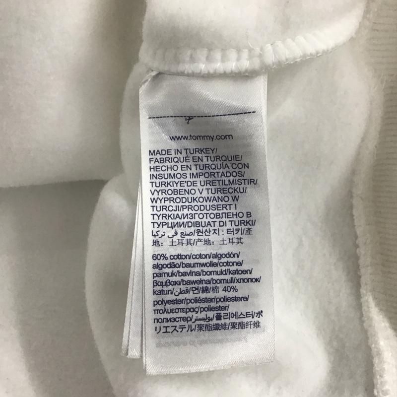 トミー ジーンズ TOMMY JEANS パーカー 長袖 M プリント X ロゴ、文字 白 / ホワイト /  レディース USED 古着 中古 10139523
