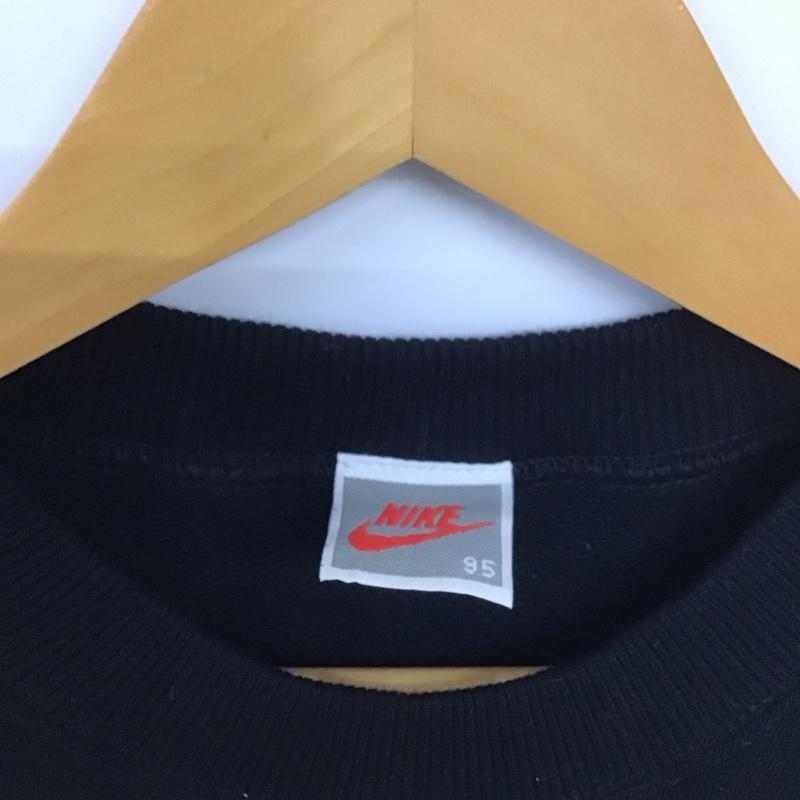 ナイキ NIKE トレーナー 長袖 長袖トレーナー スウェット クルーネック プルオーバー 90s jordan 1993年　韓国ライセンス 95cm ロゴ、文字 黒 / ブラック /  メンズ USED 古着 中古 10148731