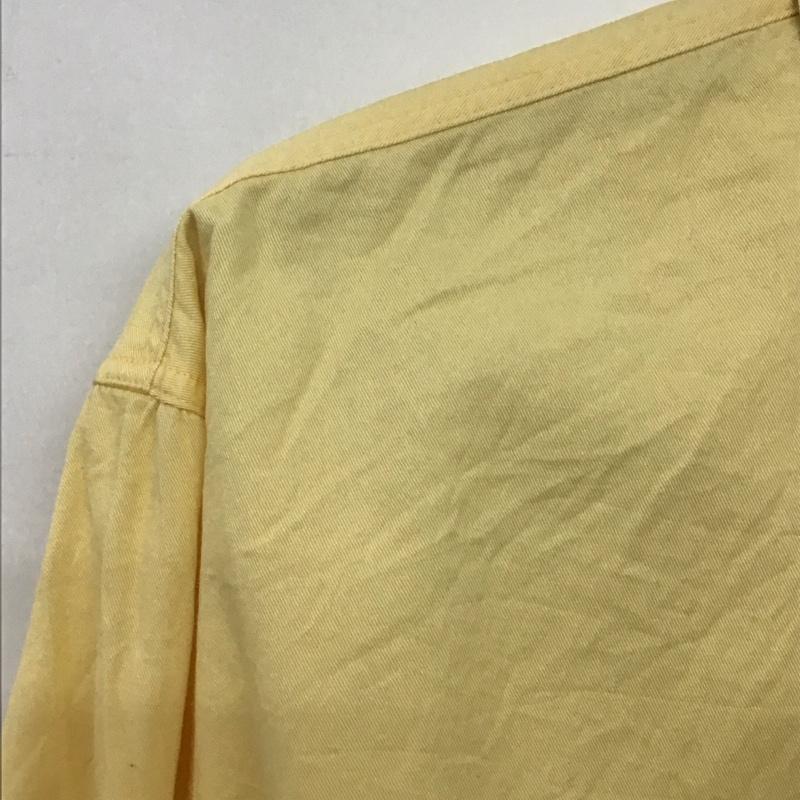 カーハート Carhartt シャツ、ブラウス 長袖 長袖シャツ 無地シャツ カラーシャツ L ロゴ、文字 黄 / イエロー /  メンズ USED 古着 中古 10141909