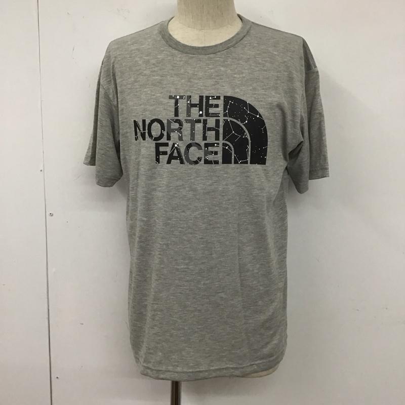 ザノースフェイス THE NORTH FACE Tシャツ 半袖 半袖カットソー プリントTシャツ クルーネックカットソー XL プリント 灰 / グレー /  メンズ USED 古着 中古 10127325