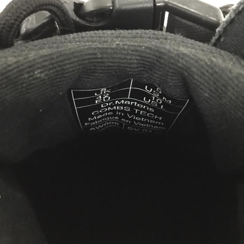 ドクターマーチン Dr.Martens ブーツ 一般 COMBS TECH レースアップブーツ UK8 US：9 無地 黒 / ブラック /  メンズ USED 古着 中古 10131821