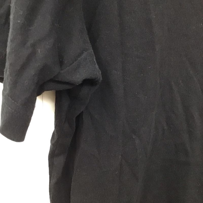 ディーゼル DIESEL Tシャツ 半袖 半袖カットソー プリントTシャツ クルーネックカットソー L ロゴ、文字 黒 / ブラック /  メンズ USED 古着 中古 10130277