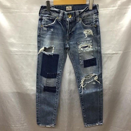 ロデオクラウンズ Rodeo Crowns パンツ デニム、ジーンズ 26インチ 無地 水色 / ライトブルー /  レディース USED 古着 中古 10123433