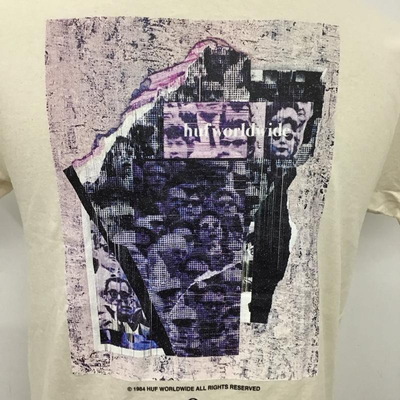 ハフ HUF Tシャツ 半袖 半袖 S ロゴ、文字 ベージュ / ベージュ /  メンズ USED 古着 中古 10110921