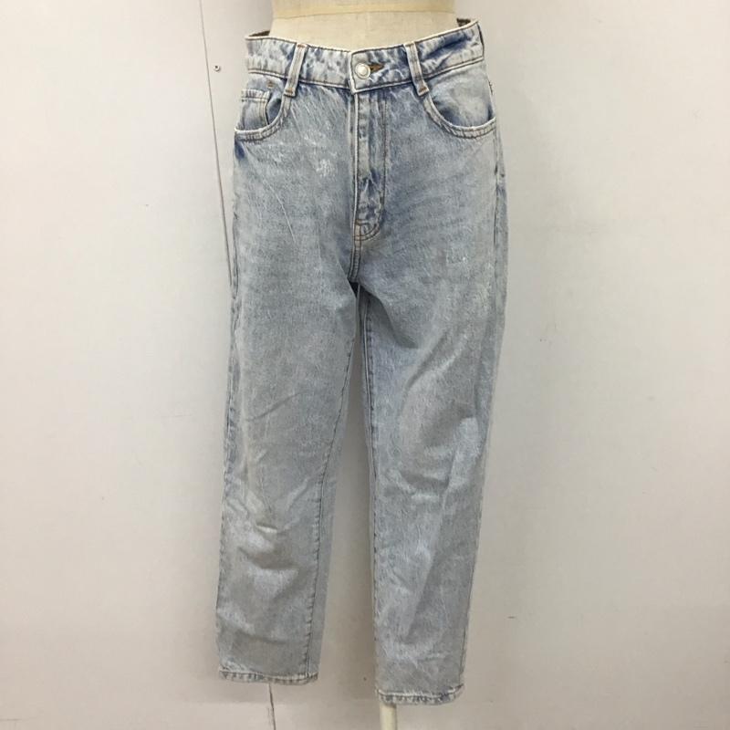 ザラ ZARA パンツ デニム、ジーンズ ハイウエスト ハイライズ 無地 青 / ブルー /  レディース USED 古着 中古 10116497