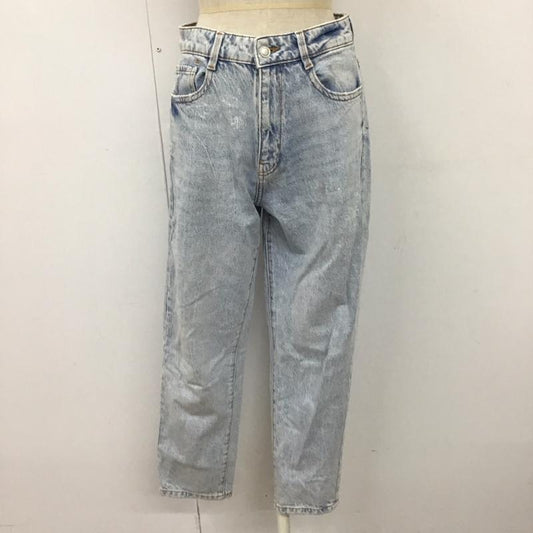 ザラ ZARA パンツ デニム、ジーンズ ハイウエスト ハイライズ 無地 青 / ブルー /  レディース USED 古着 中古 10116497