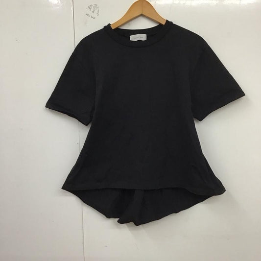アダムエロペ ADAM ET ROPE  カットソー 半袖 FREE 無地 黒 / ブラック /  レディース USED 古着 中古 10129508