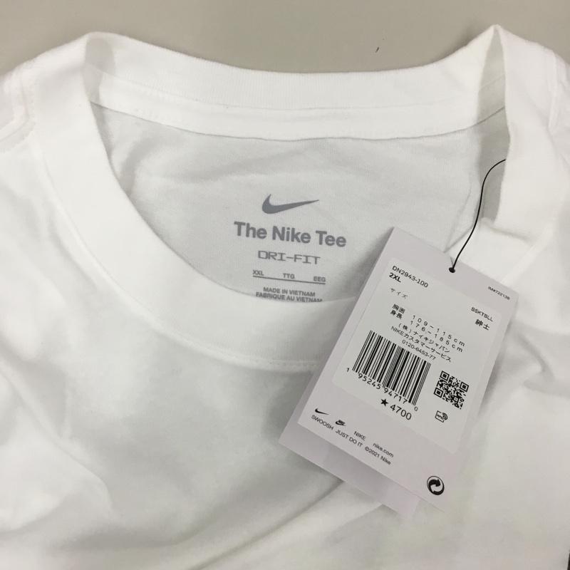 ナイキ NIKE Tシャツ 長袖 DN2943-100 GADFフリークプレミアム LSTシャツ タグ付き バックプリント XXL ロゴ、文字 白 / ホワイト /  メンズ USED 古着 中古 10121258