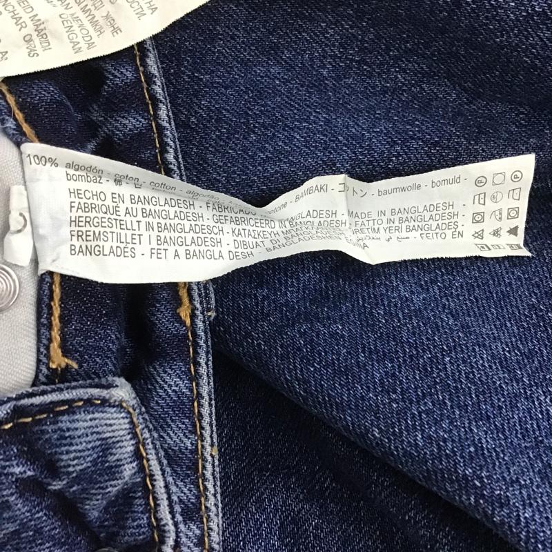 ザラ ZARA パンツ デニム、ジーンズ 36 無地 インディゴ / インディゴ /  レディース USED 古着 中古 10106146