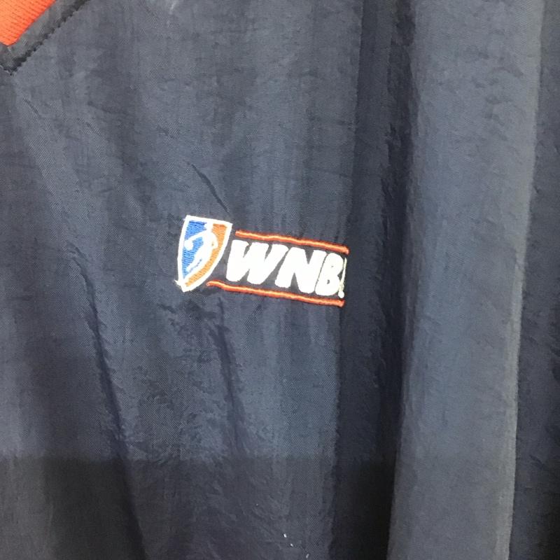 チャンピオン Champion ジャケット、上着 ジャケット、ブレザー プルオーバージャケット アウター Vネック スポーツウェア ロゴ、文字 紺 / ネイビー /  メンズ USED 古着 中古 10140122