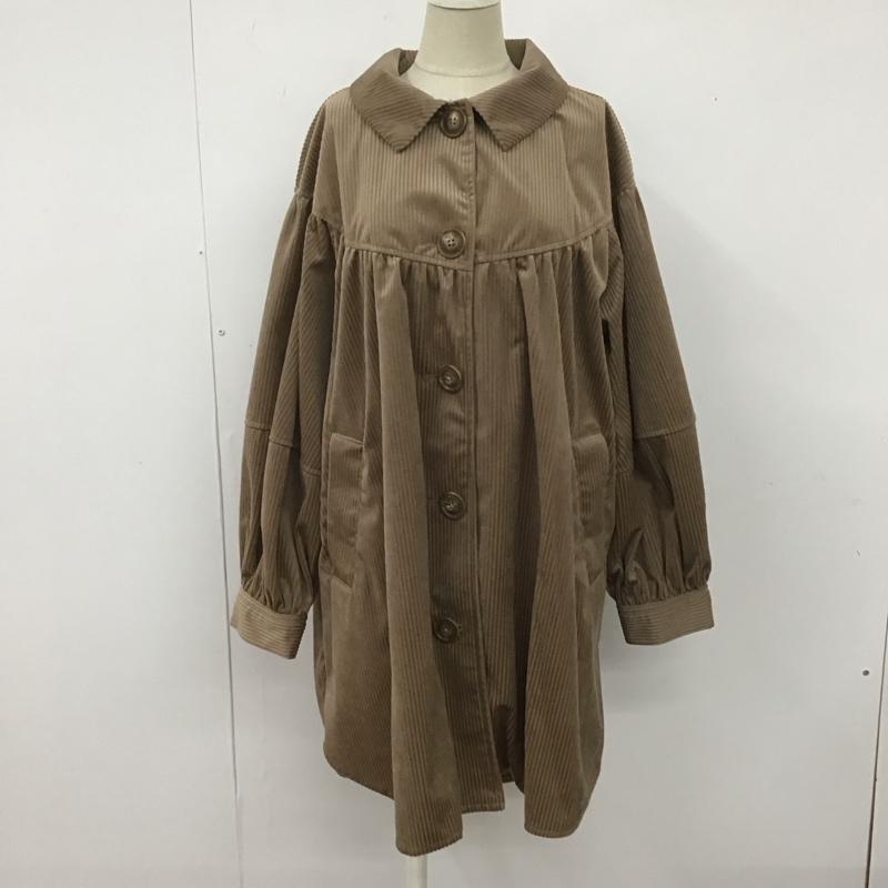 エヘカソポ ehka sopo コート コート一般 FREE 無地 茶 / ブラウン /  レディース USED 古着 中古 10109102