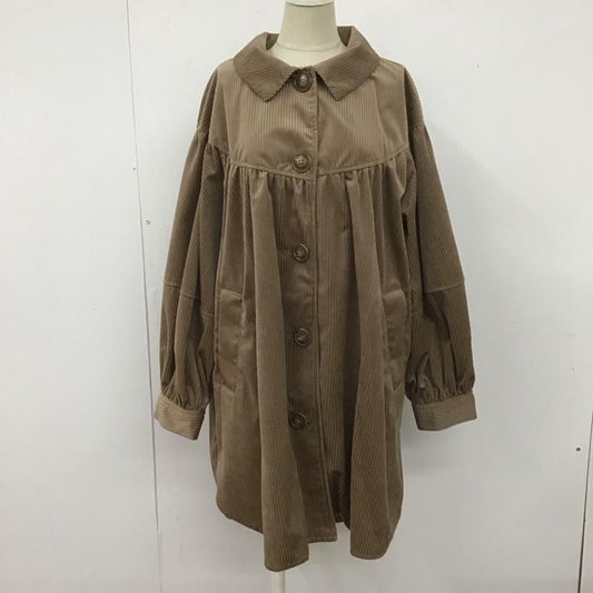 エヘカソポ ehka sopo コート コート一般 FREE 無地 茶 / ブラウン /  レディース USED 古着 中古 10109102