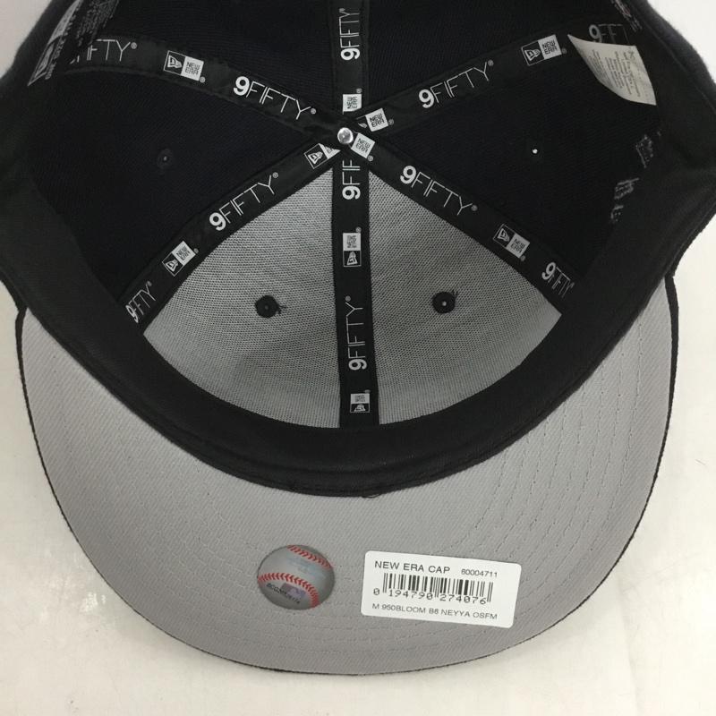 ニューエラ NEW ERA 帽子 キャップ NY ニューヨークヤンキース 9FIFTY ロゴ、文字 紺 / ネイビー /  メンズ USED 古着 中古 10150602