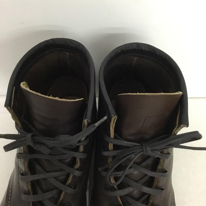 レッドウィング RED WING ブーツ ショートブーツ 9023 BECKMAN ベックマン USA9D 27cm 27.0cm 無地 ダークブラウン / ダークブラウン /  メンズ USED 古着 中古 10149476