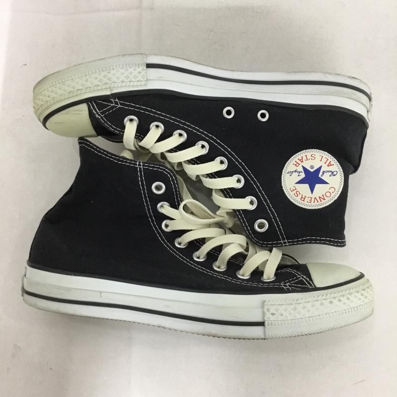 コンバース CONVERSE スニーカー スニーカー 1404 ALL STAR ハイカット 25cm 25.0cm ロゴ、文字 黒 / ブラック /  レディース USED 古着 中古 10147129