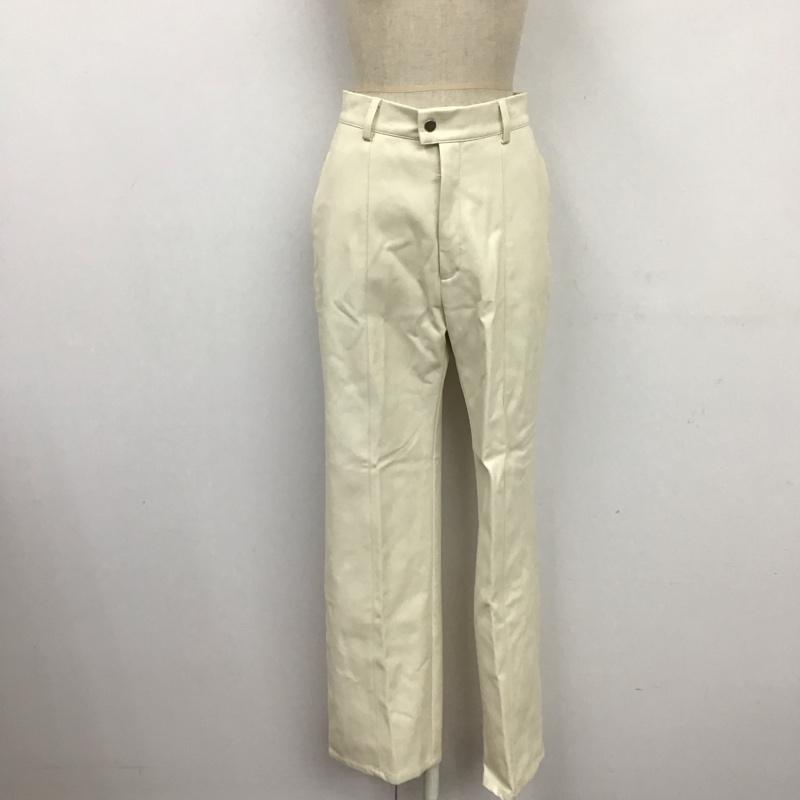 ページボーイ PAGEBOY パンツ スラックス フェイクレザーパンツ スリムパンツ ストレッチパンツ M 無地 白 / ホワイト /  レディース USED 古着 中古 10124130