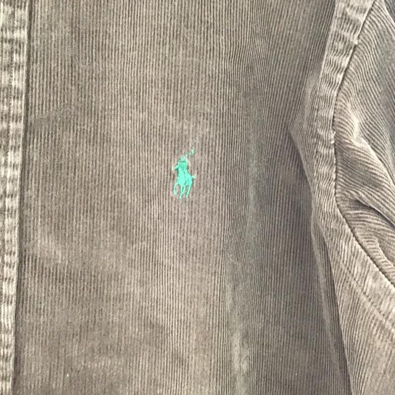 ラルフローレン RALPHLAUREN シャツ、ブラウス 長袖 長袖シャツ コーデュロイシャツ カジュアルシャツ XL ロゴ、文字 茶 / ブラウン /  メンズ USED 古着 中古 10147826