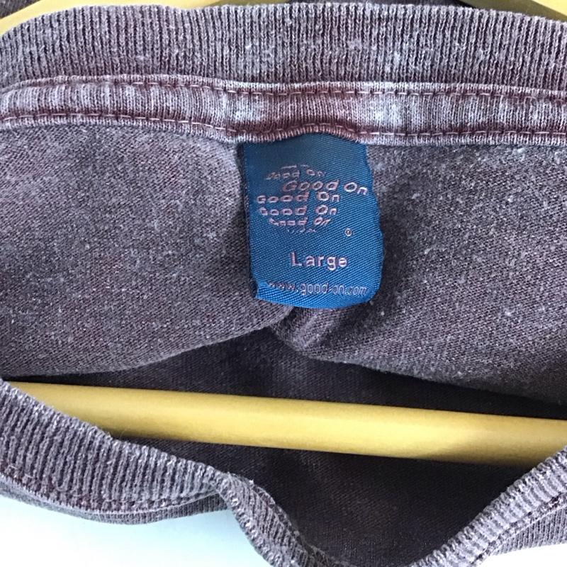 グッドオン Good On カットソー 長袖 長袖カットソー 無地カットソー クルーネック L 無地 紫 / パープル /  メンズ USED 古着 中古 10129048