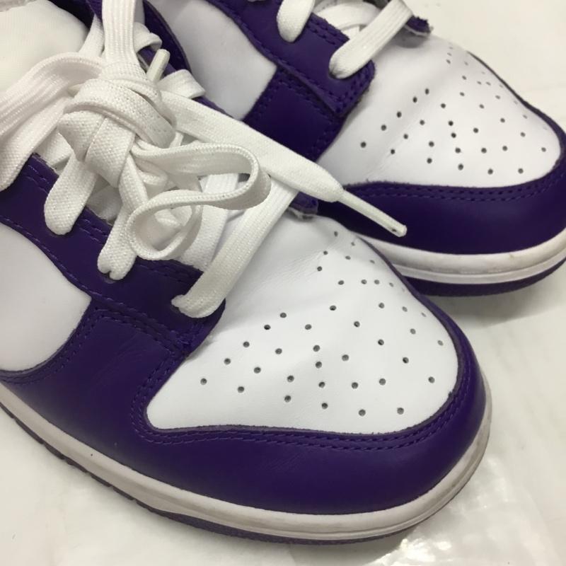 ナイキ NIKE スニーカー スニーカー DD1391 104 DUNK LOW RETRO 26.5cm 箱有 26.5cm ロゴ、文字 白 / ホワイト / X 紫 / パープル /  メンズ USED 古着 中古 10110574