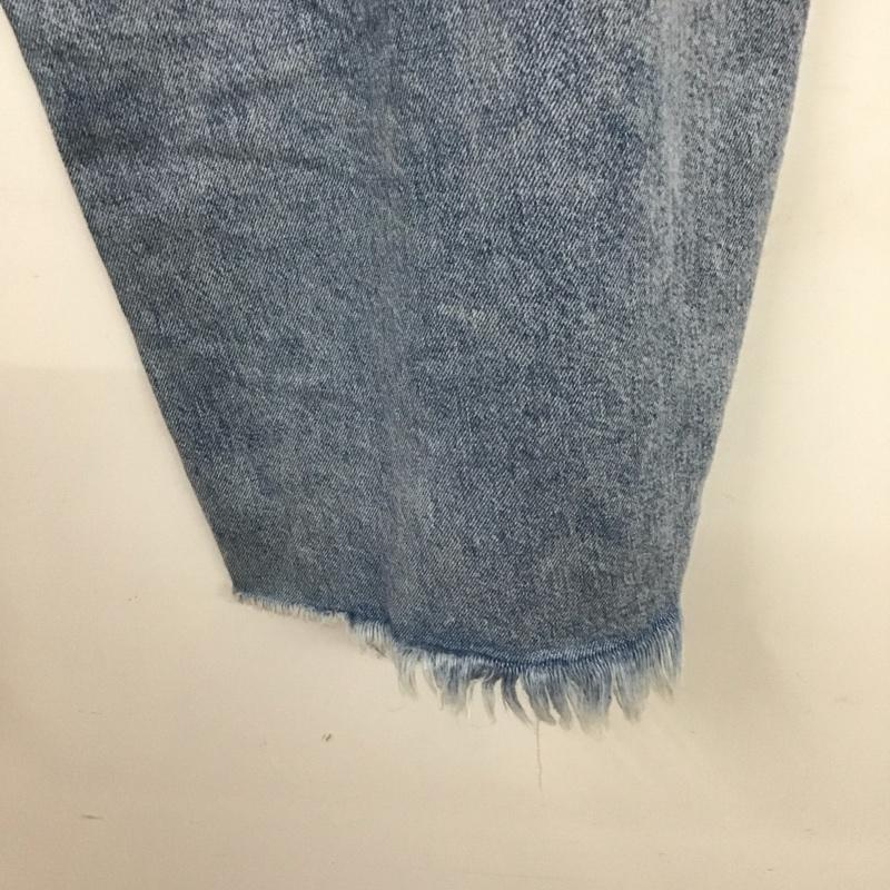 ウィムガゼット Whim Gazette パンツ デニム、ジーンズ WGZ1021702A0001 ラインカーブDENIM 38 ダメージ加工 青 / ブルー /  レディース USED 古着 中古 10113987