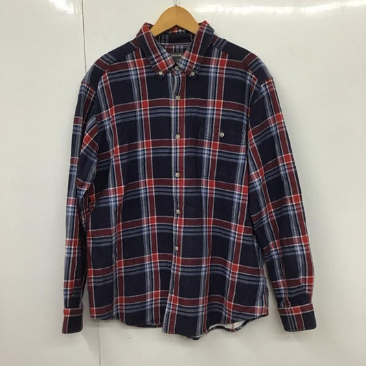 エディーバウアー Eddie Bauer シャツ、ブラウス 長袖 長袖シャツ チェックシャツ カラーシャツ ボタンダウンシャツ L チェック マルチカラー / マルチカラー /  メンズ USED 古着 中古 10130809