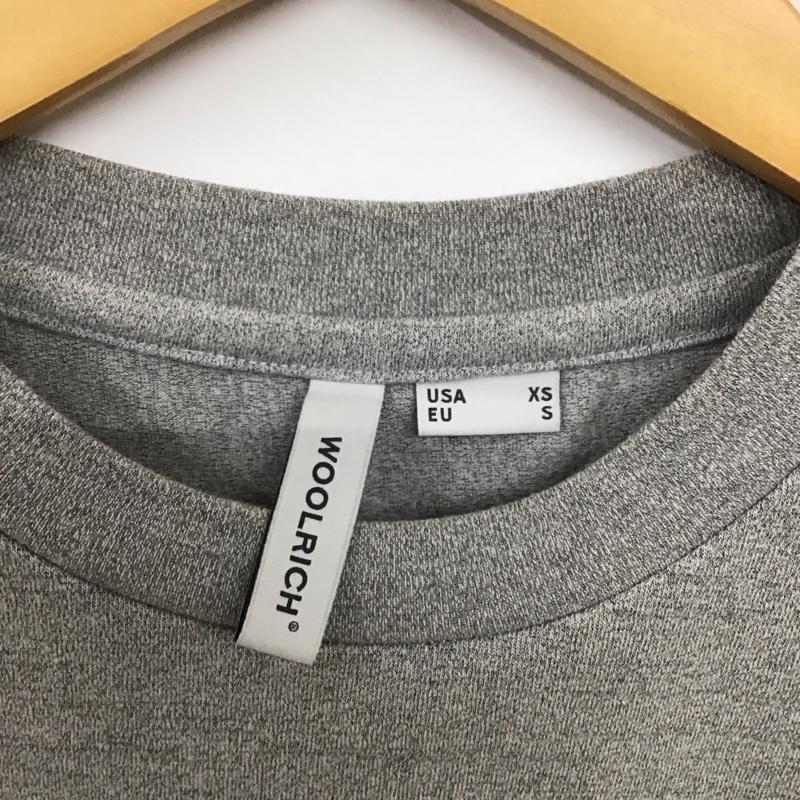 ウールリッチ WOOLRICH Tシャツ 半袖 半袖カットソー プリントTシャツ クルーネックカットソー XS ロゴ、文字 灰 / グレー /  メンズ USED 古着 中古 10140273
