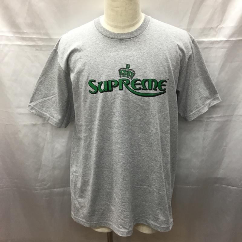シュプリーム Supreme Tシャツ 半袖 23SS Crown Tee M ロゴ、文字 灰 / グレー /  メンズ USED 古着 中古 10111358