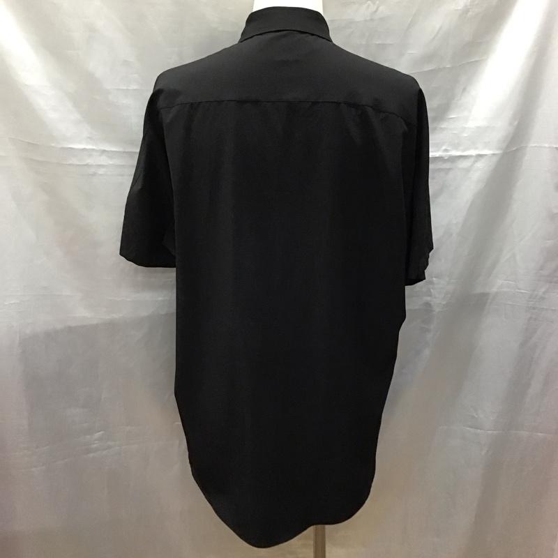 ザラ ZARA シャツ、ブラウス 半袖 半袖シャツ カラーシャツ 半袖カットソー 無地シャツ XL 無地 黒 / ブラック /  メンズ USED 古着 中古 10117430