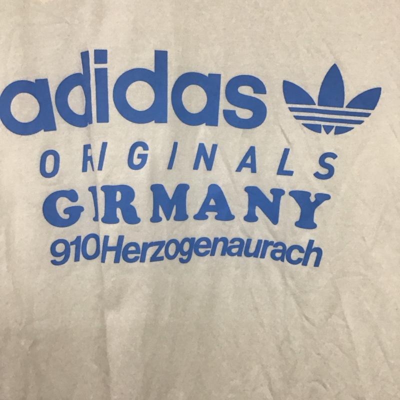 アディダス adidas Tシャツ 半袖 半袖カットソー プリントTシャツ クルーネックカットソー ロゴ、文字 白 / ホワイト /  メンズ USED 古着 中古 10133720
