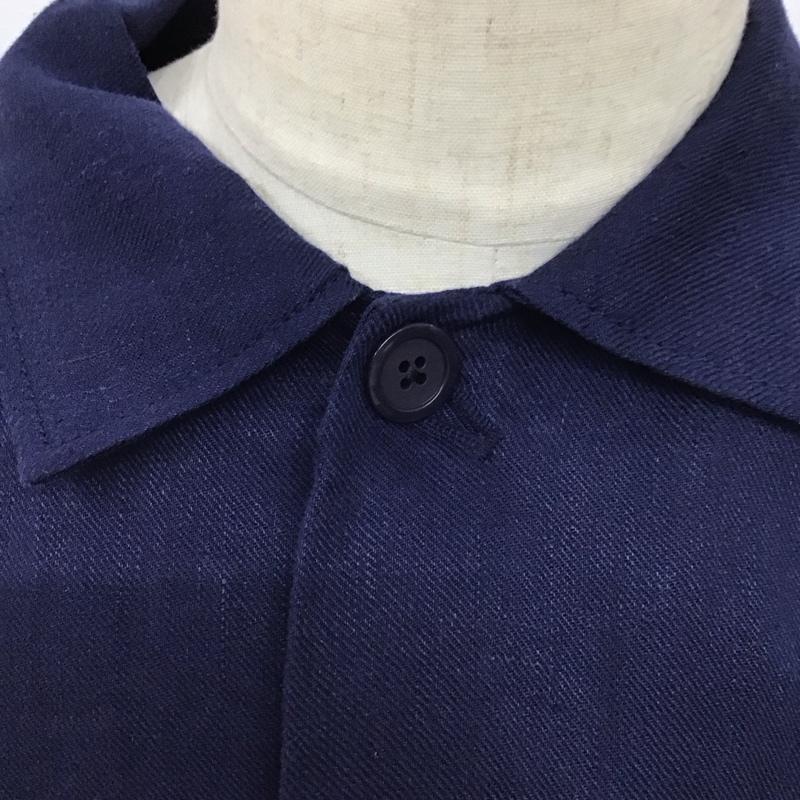 ザラ ZARA ジャケット、上着 ジャケット、ブレザー カジュアルジャケット シャツジャケット アウター L 無地 紺 / ネイビー /  メンズ USED 古着 中古 10123715